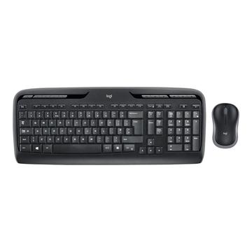 Sada Klávesnice a Myši Logitech Wireless Desktop MK330 - Čierna