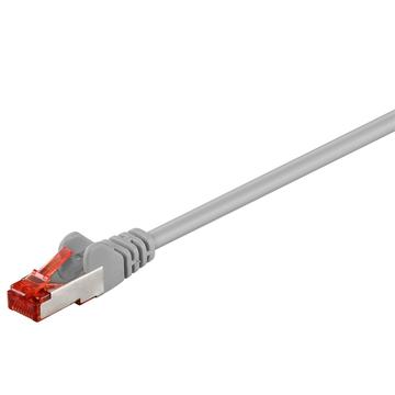 Goobay CCA Sieťový Kábel RJ45 S/FTP CAT 6 - 1m - Sivá