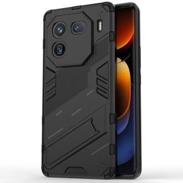 vivo iQOO 12 Pro Armor Series Hybridné Puzdro so Stojanom - Čierna