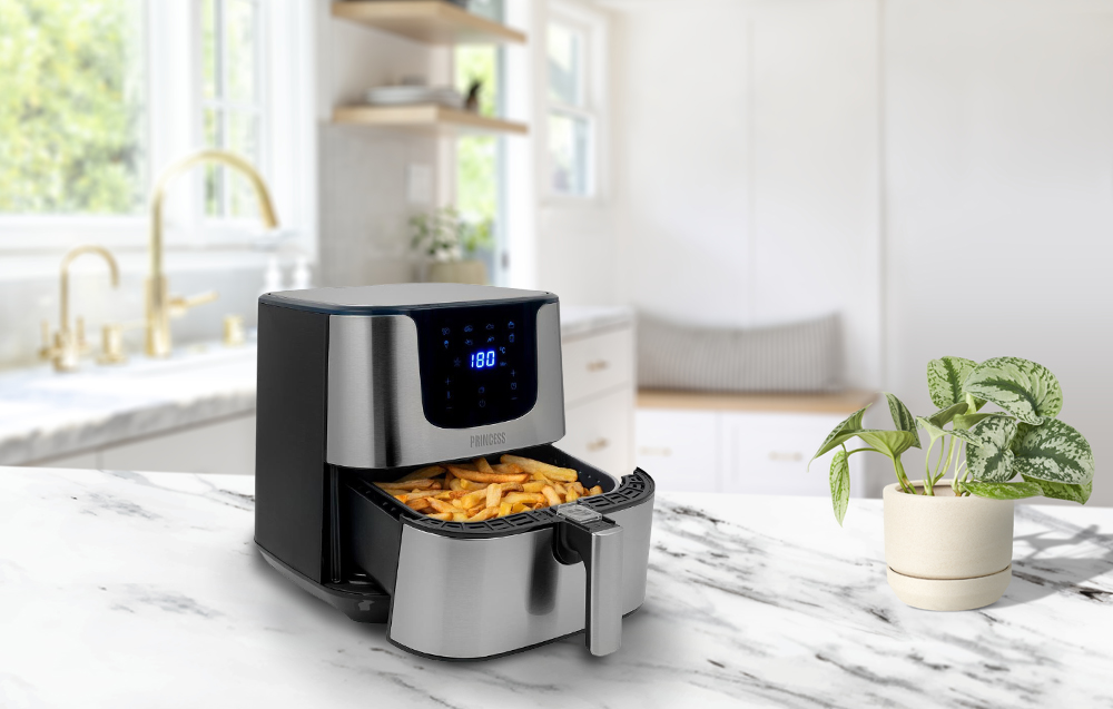 Princess 182060 Deluxe XXL Digital Air Fryer - 1700W, 5.5l - Black / Grey