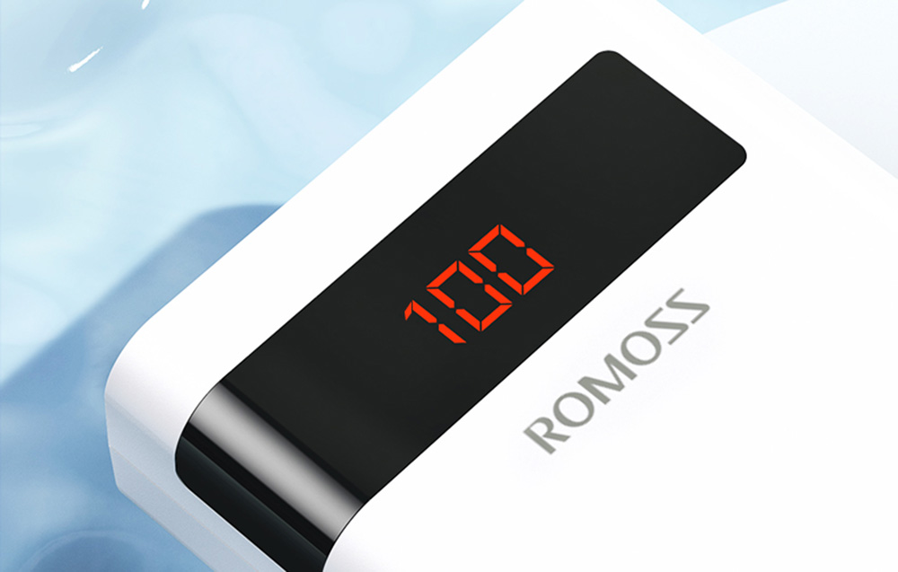 Romoss Sense6PS Pro 30W Power Bank 20000mAh - USB-C, 2x USB-A - White