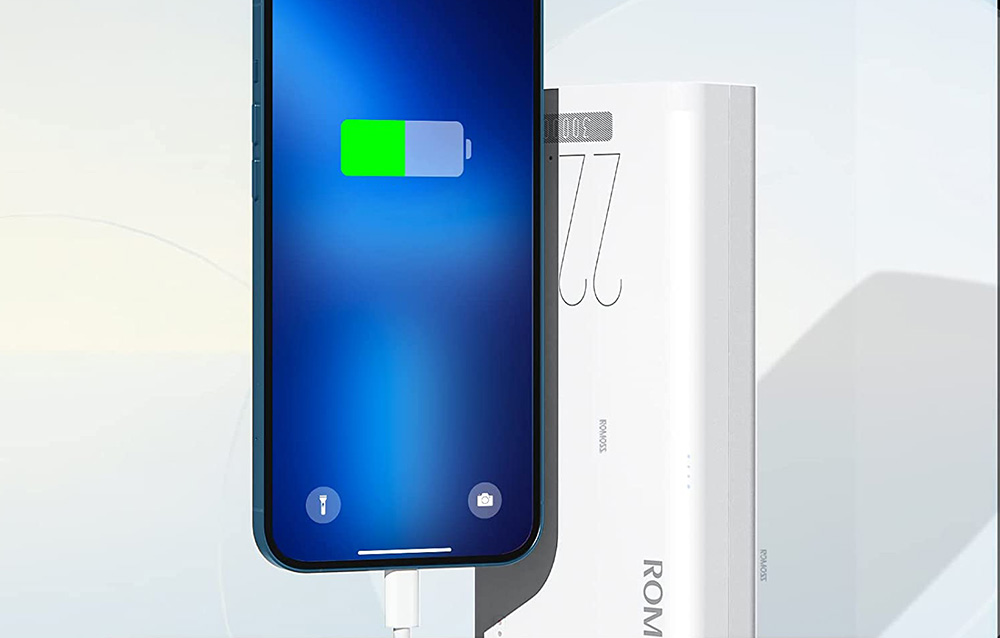 Romoss Sense 8F 30000mAh Power Bank - 22.5W - White