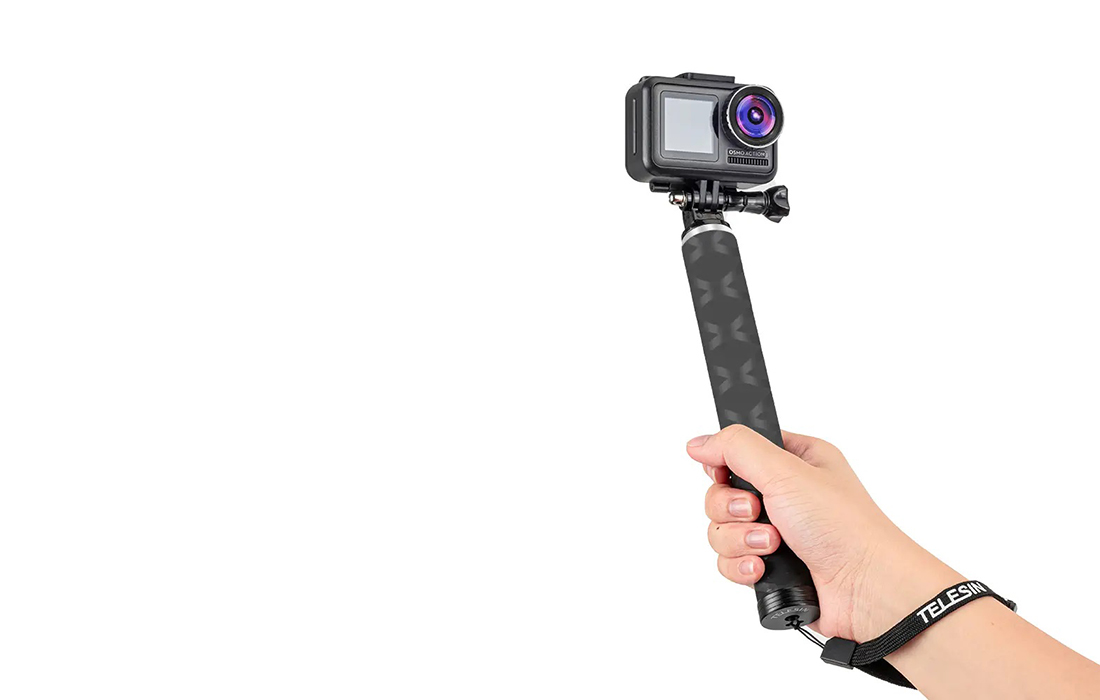 Telesin GP-MNP-90T Sport Camera Selfie Stick / Tripod - 0.9m - Black